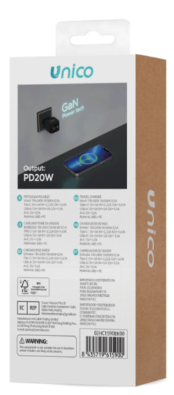 caricabatteria usb A+C