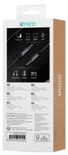 cavo audio Male 3.5MM 2M