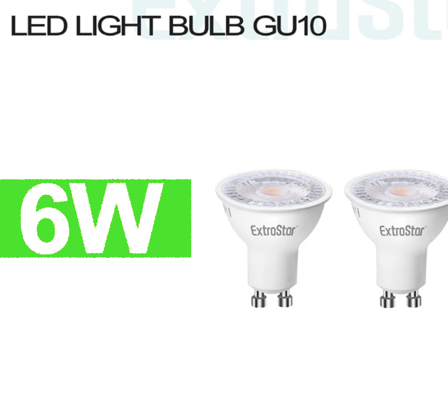 EXTRASTAR lampadine 6W GU10 X2