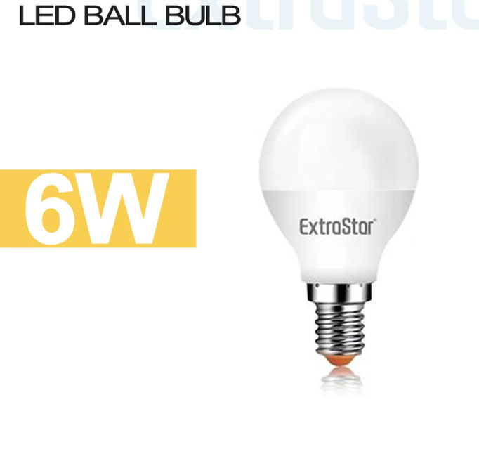 EXTRASTAR Lampadine LED E14/E27 6W