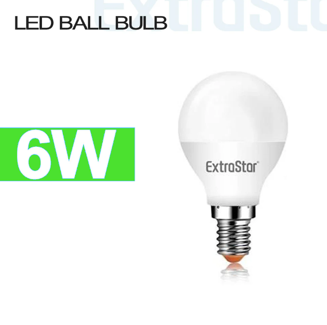 EXTRASTAR Lampadine LED E14/E27 6W