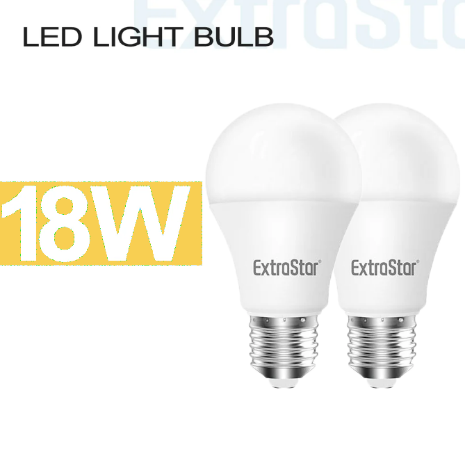 EXTRASTAR lampadine 18W E27 X2