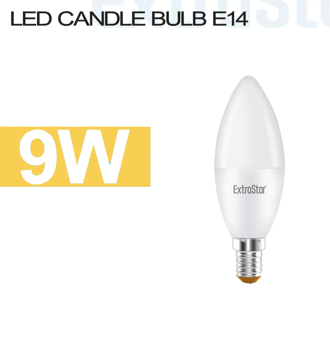 EXTRASTAR lampadina 9W E14