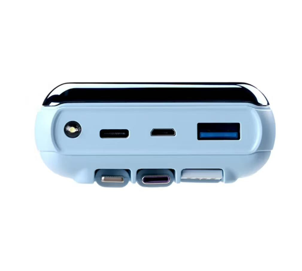 Power bank con cavi inclusi 18000mAh (Disponibile solo Beige e Bianco)