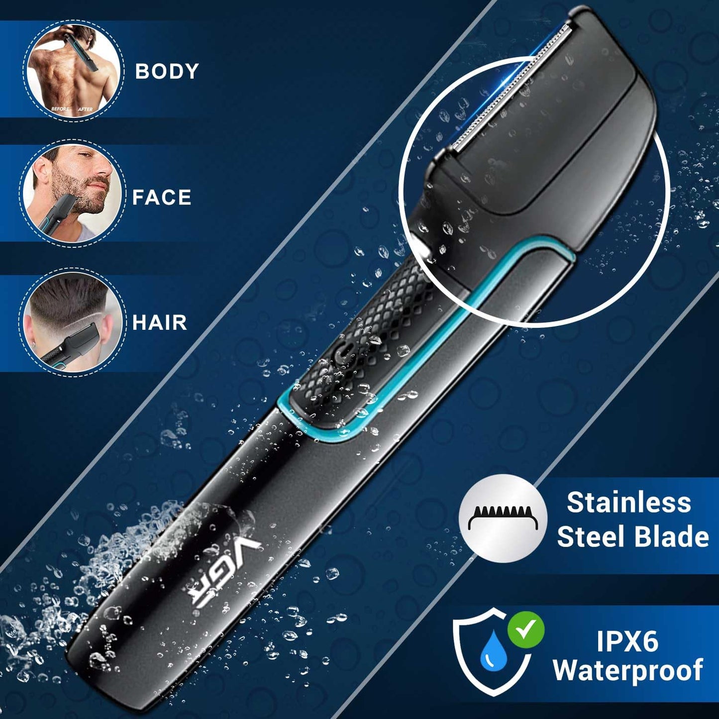 VGR professional body hair trimmer V-602