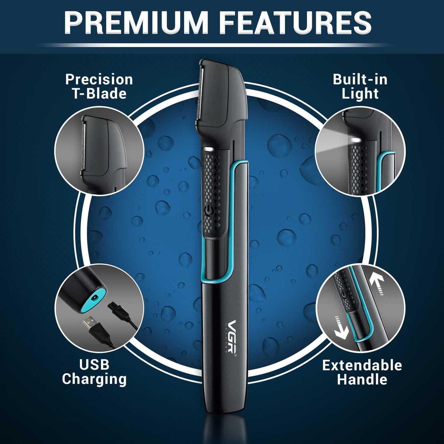 VGR professional body hair trimmer V-602