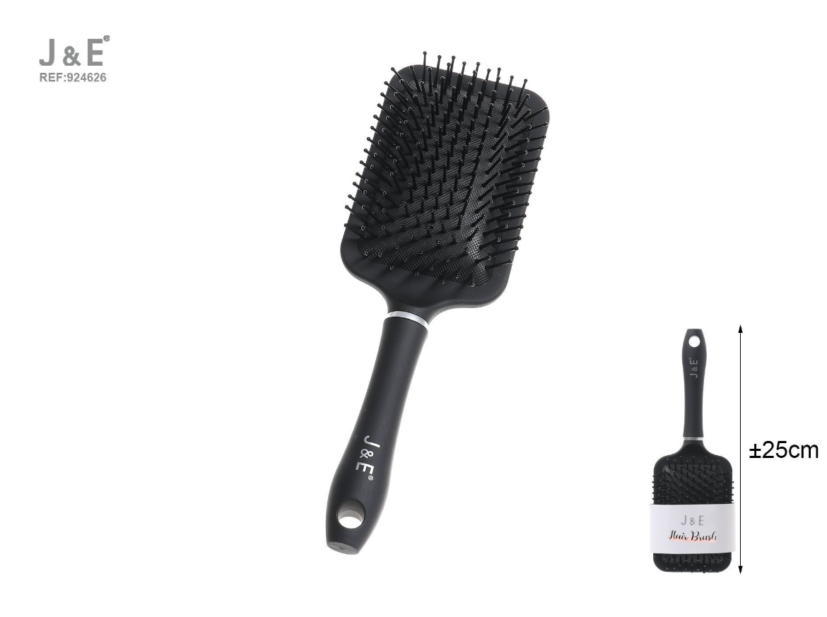 J&E – "SPAZZOLA CAPELLI NERO"