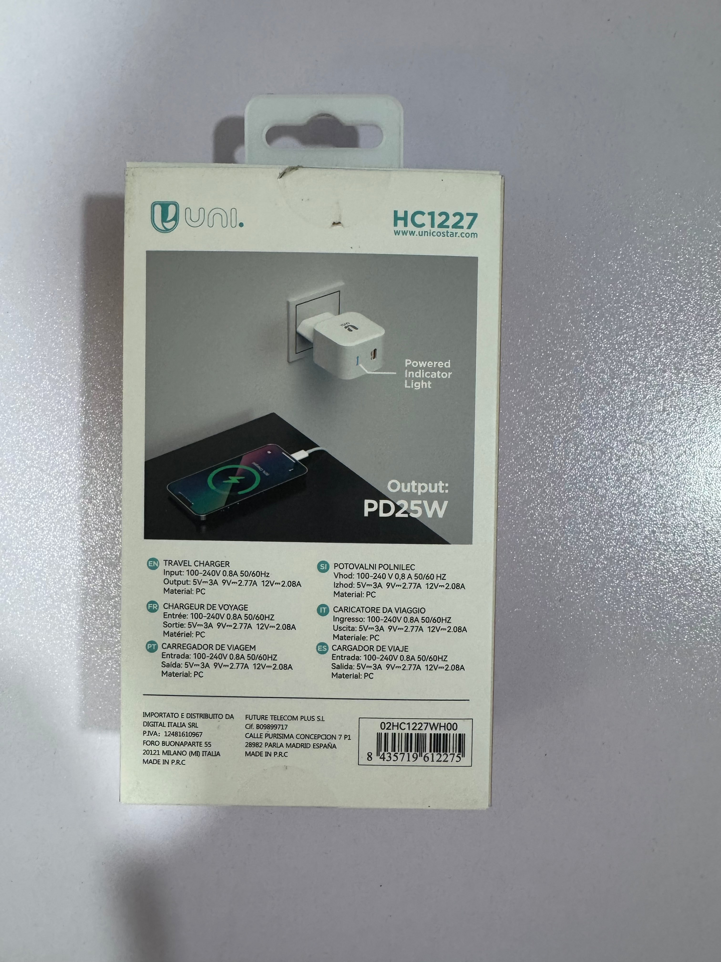 caricabatteria PD3.0 25W