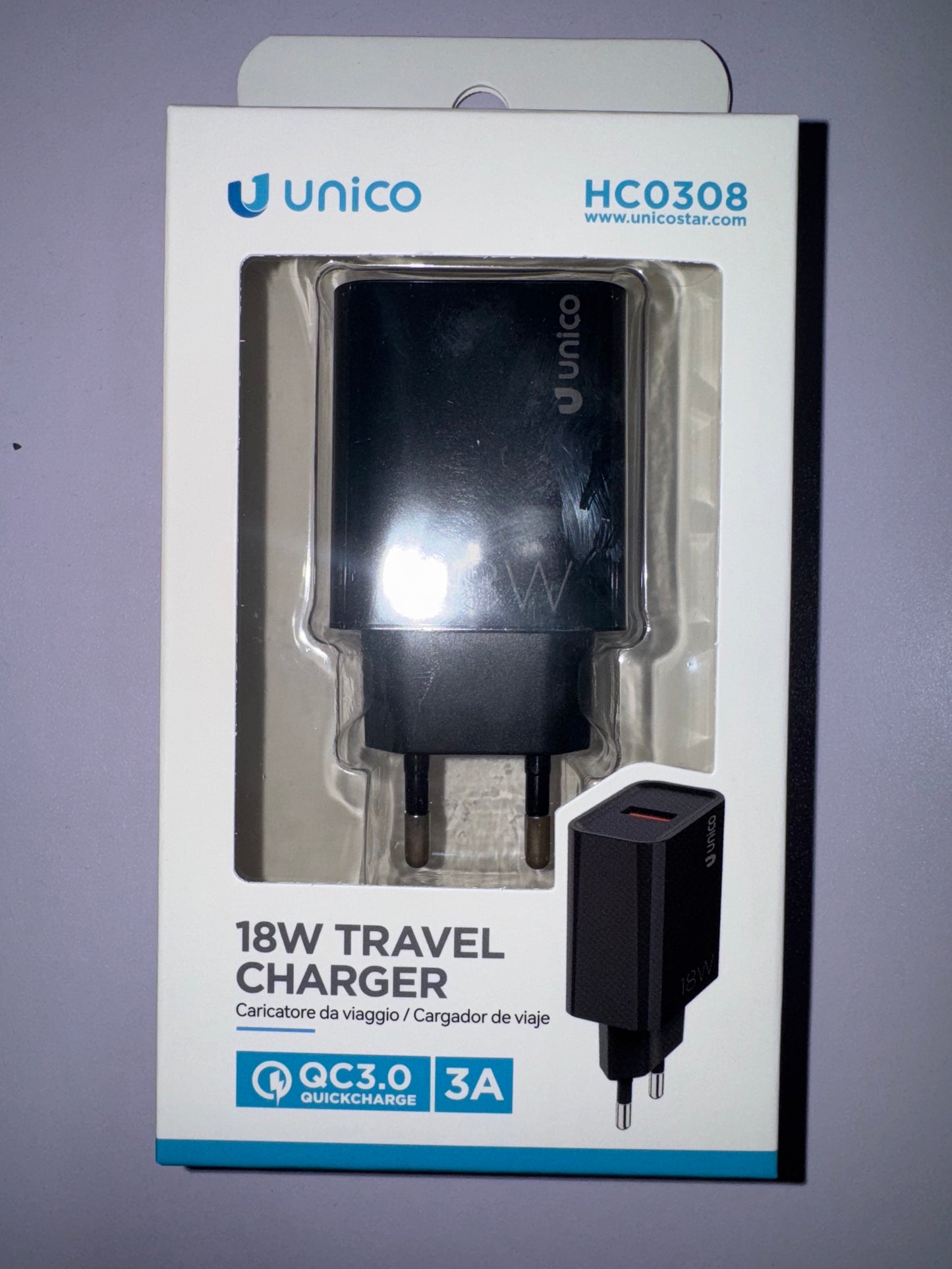 caricabatteria usb A 18W