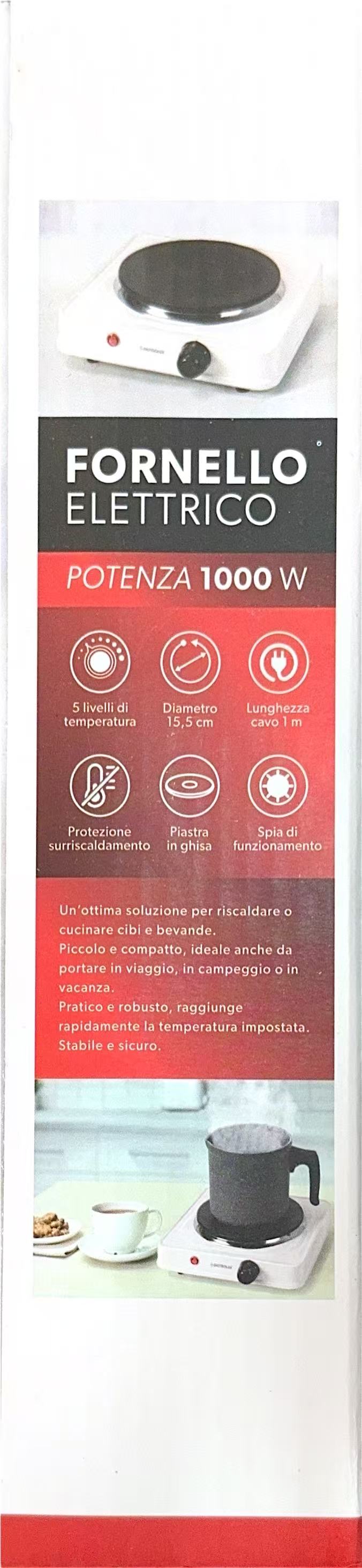 Fornello portabile 1000W