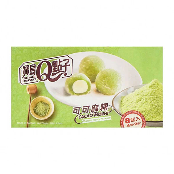 TAIWAN DESSERT cacao mochi (matcha) 80g