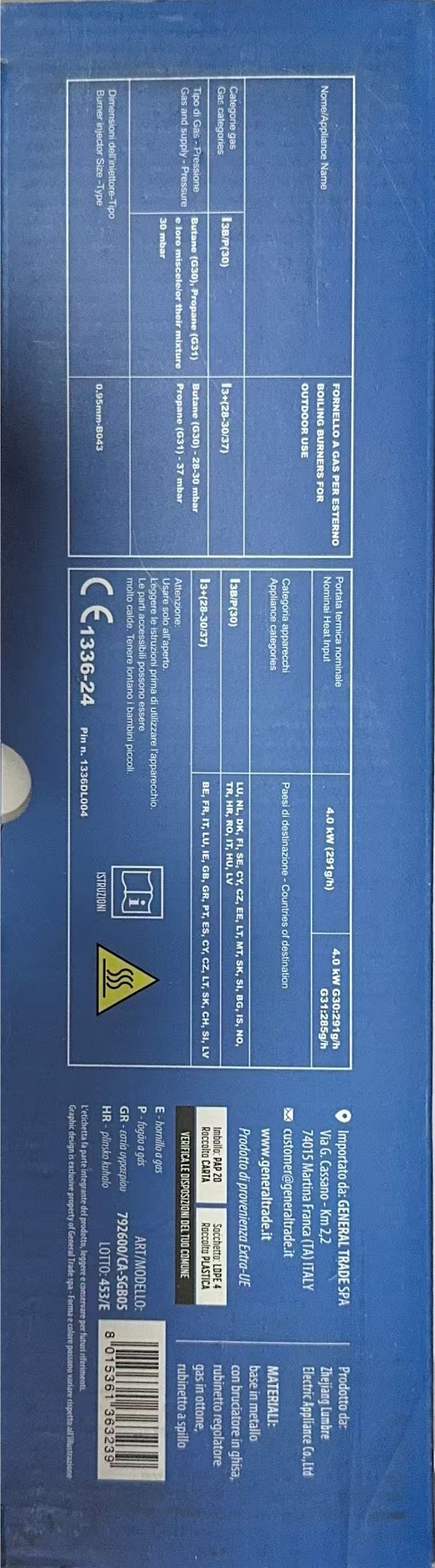 Forno a gas 30x30 Dictrolux