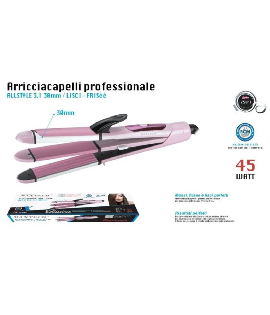 MAXTECH piastra per capelli PI-CA016