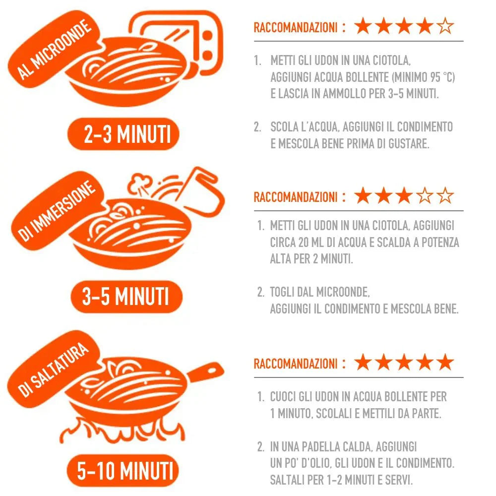 Udon saltati in padella(salsa piccante speziata) 240G