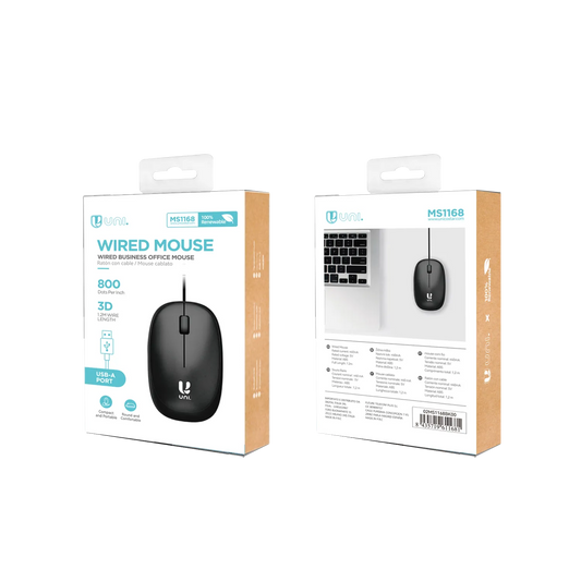 Unico Mouse con filo MS1168
