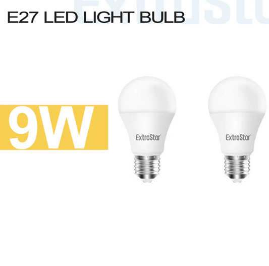 EXTRASTAR Lampadine E27 9W X2