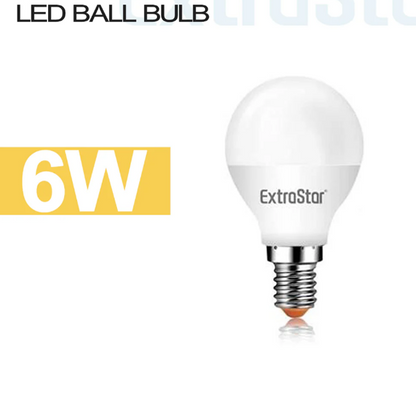 EXTRASTAR Lampadine LED E14/E27 6W