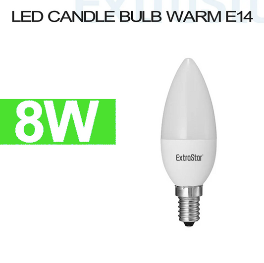 EXTRASTAR lampadine a candela E14 6W/8W