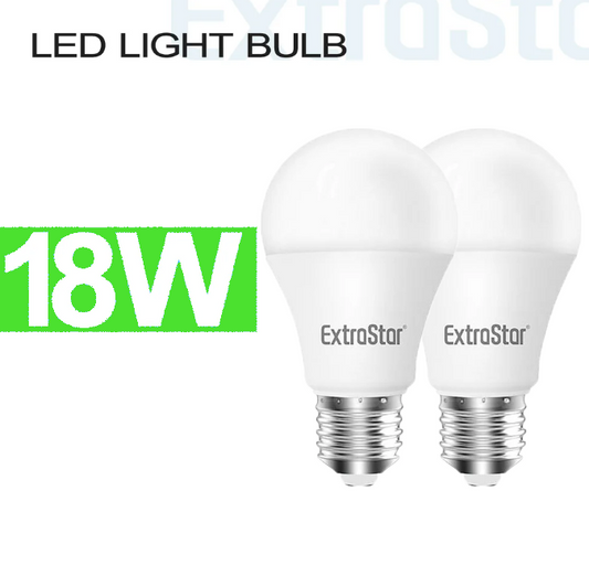 EXTRASTAR lampadine 18W E27 X2