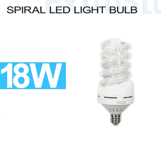 EXTRASTAR Lampadina spirale opaca 18W E27