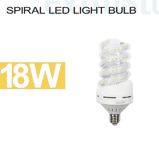 EXTRASTAR Lampadina spirale opaca 18W E27