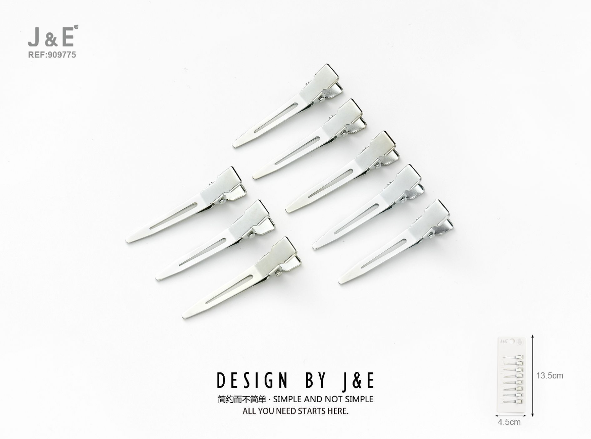 J&E – "FERMAGLI CAPELLI 4.5CM 8PZ "