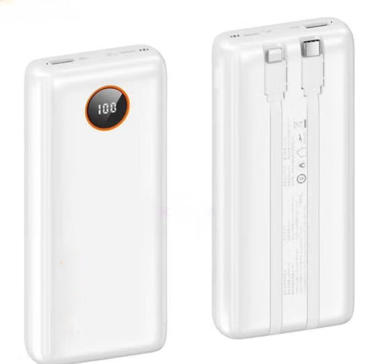 Power bank con fili lightning e type-c inclusi
