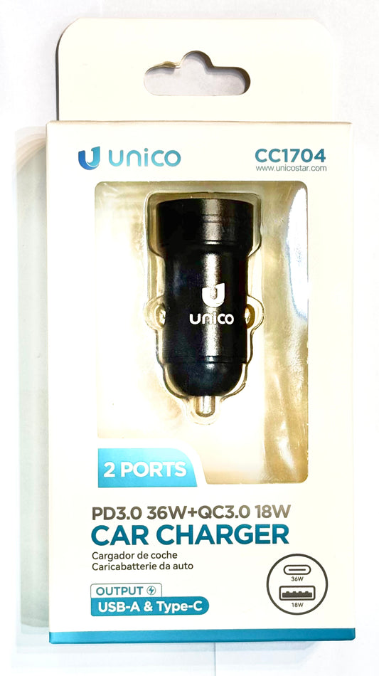 Caricatore da auto usb/type-c