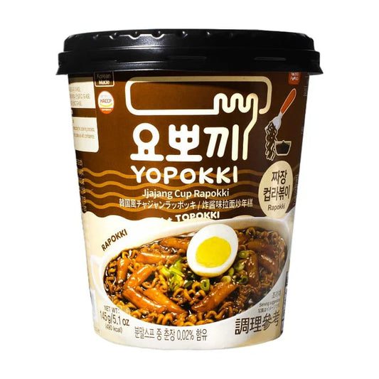 Yopokki ricecake & ramen cup jjajang 145g